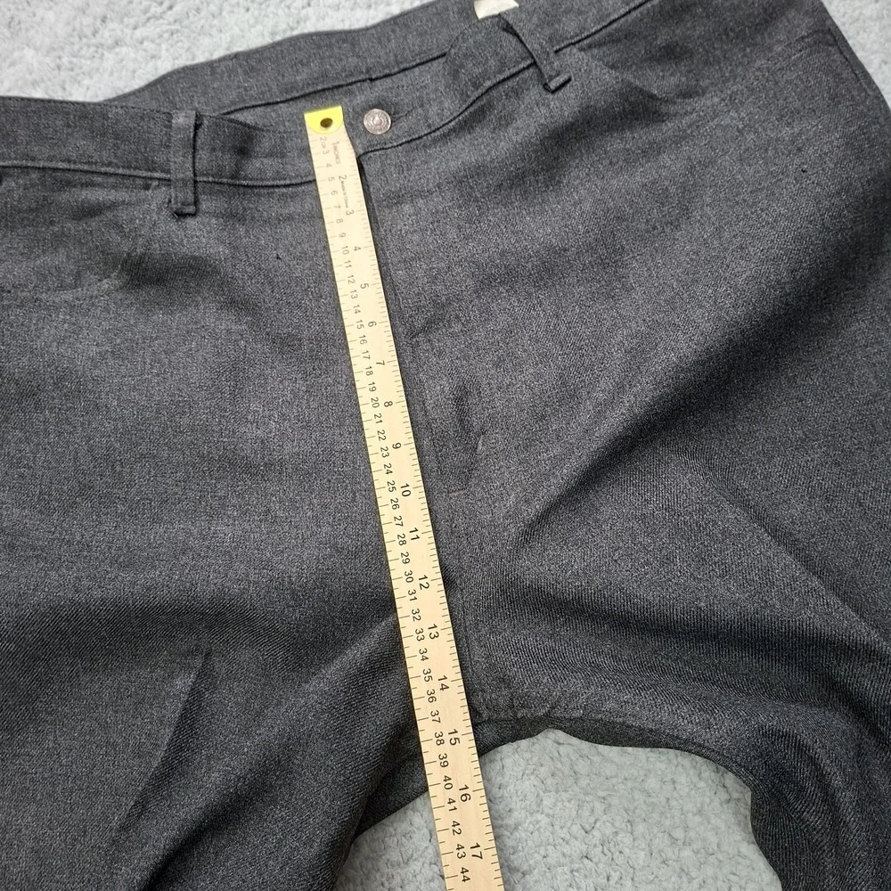 Vintage Levis 517 Bootcut Pants Dacron Polyester Black Gold Label Mens 44x32 USA